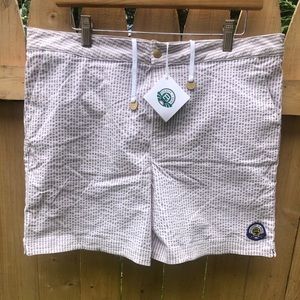 NWT Robinson Les Bains swim trunk- seersucker